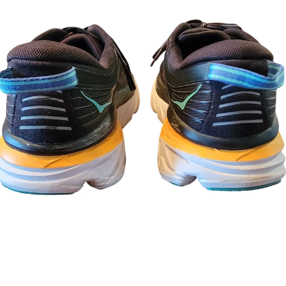 Hoka Bondi 7 Running Shoes‎ Men Size 9 Black Athletic Sneakers